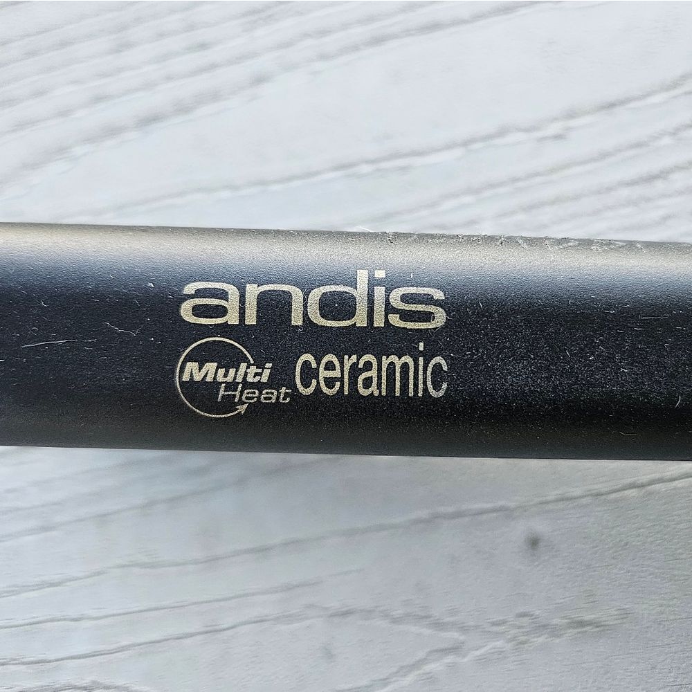 ANDIS 67095 1" ceramic clamp professional hair straightening flat iron pre owned - Picture 9 of 16